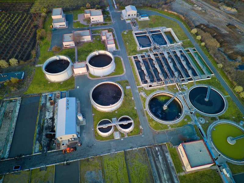 Atık su arıtma süreci şematik gösterimi