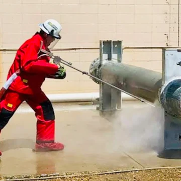 Kondenser temizliğinde kullanılan hidro-jet nozulu